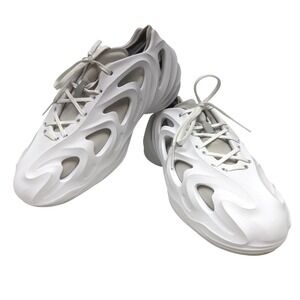 Adidas Adilette Clogs White Beige Slip On Comfort‎ Sandals Size 9.5 M